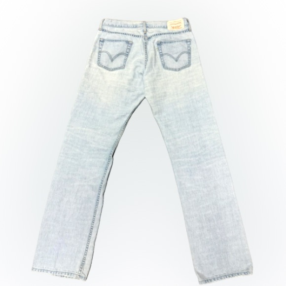 Men’s Levi’s Vintage 514’s White Tab-Green Writing Straight Leg 34”x 34” - Picture 2 of 5